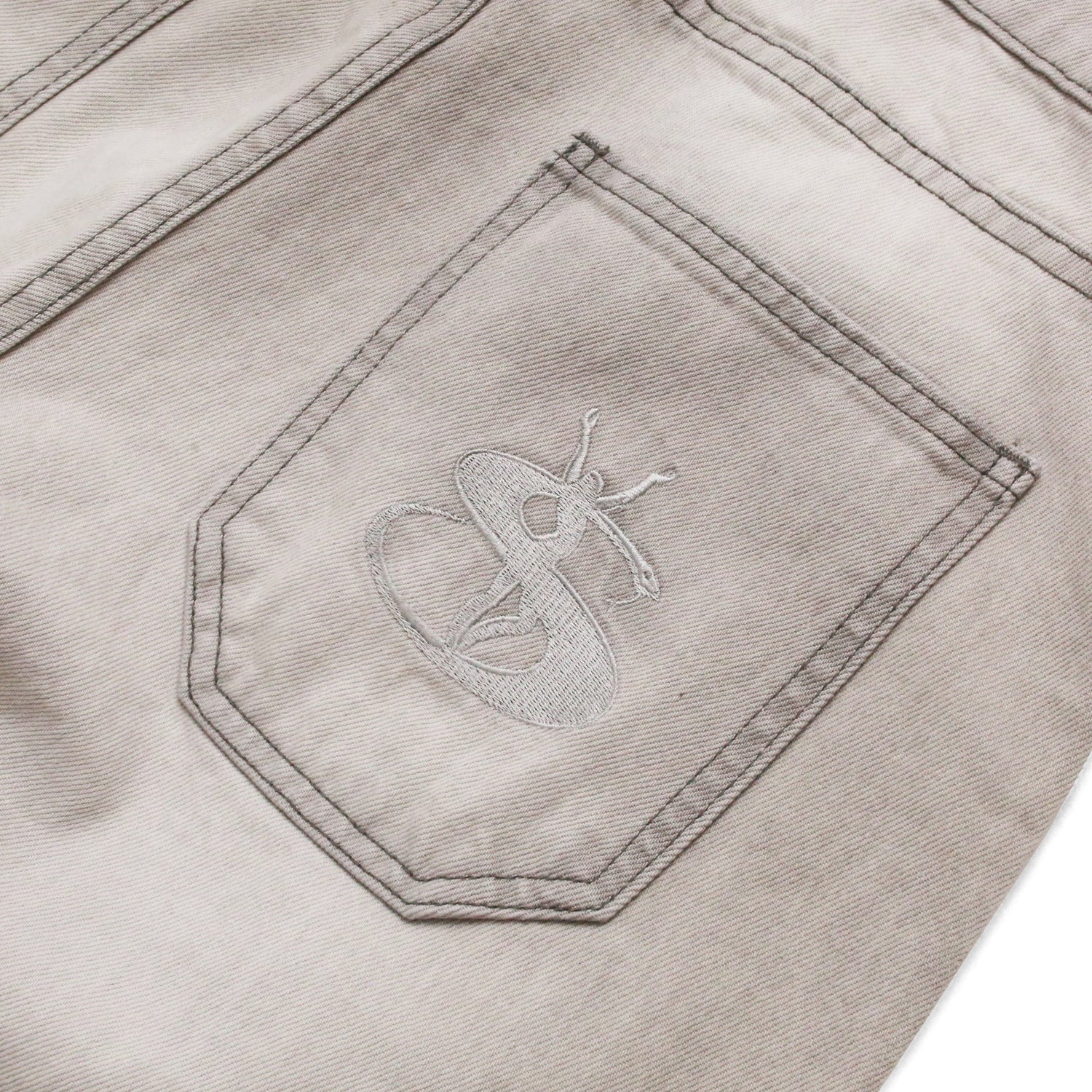 Slub stain Phantasy Denim Jean, Silver