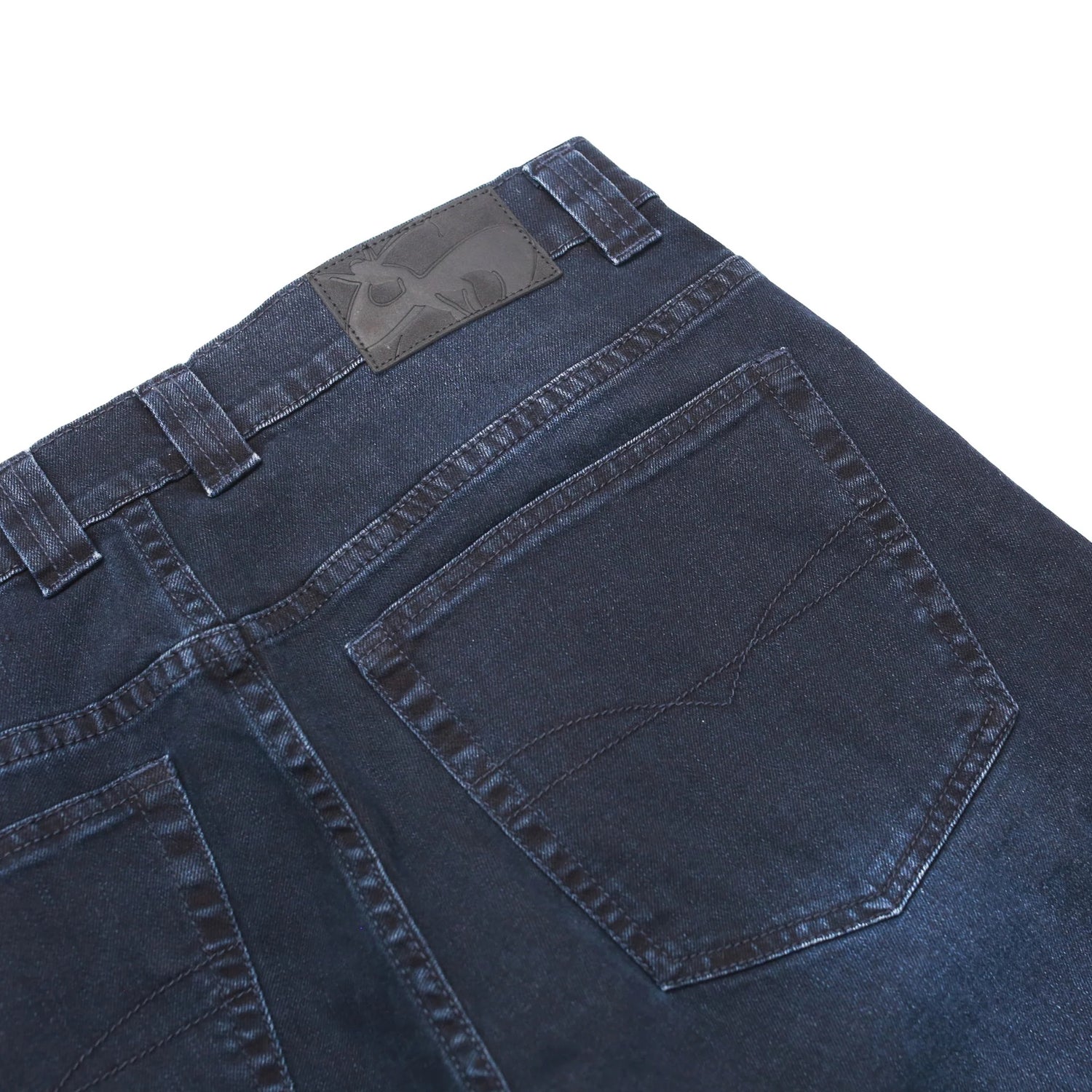 Ivory Slub Denim Jean, Dark Denim