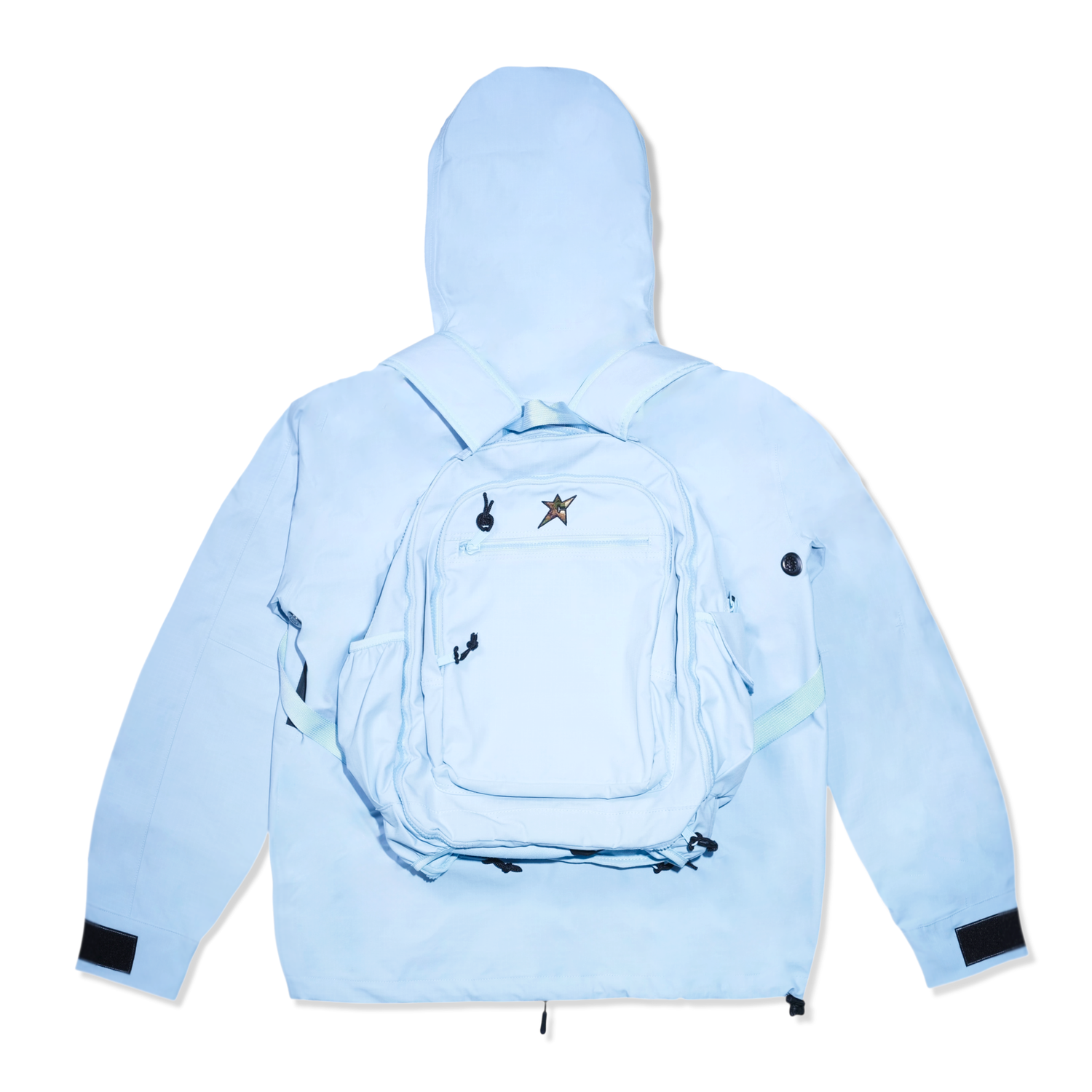 Book-bag Rain Jacket, Blue