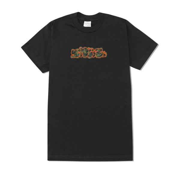 Sneeze Camo Logo Tee, Black