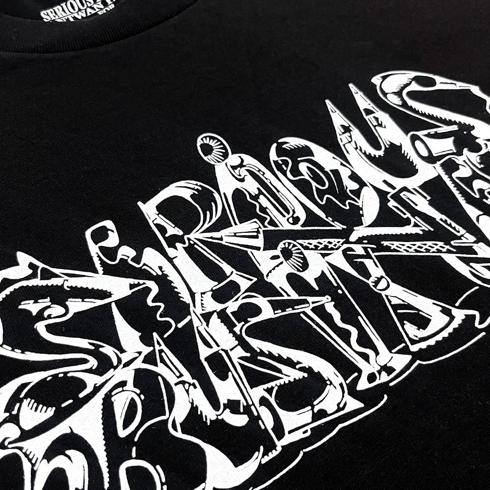 Antwan Horfee x Gallery Commune 'Serious Business' Tee, Black