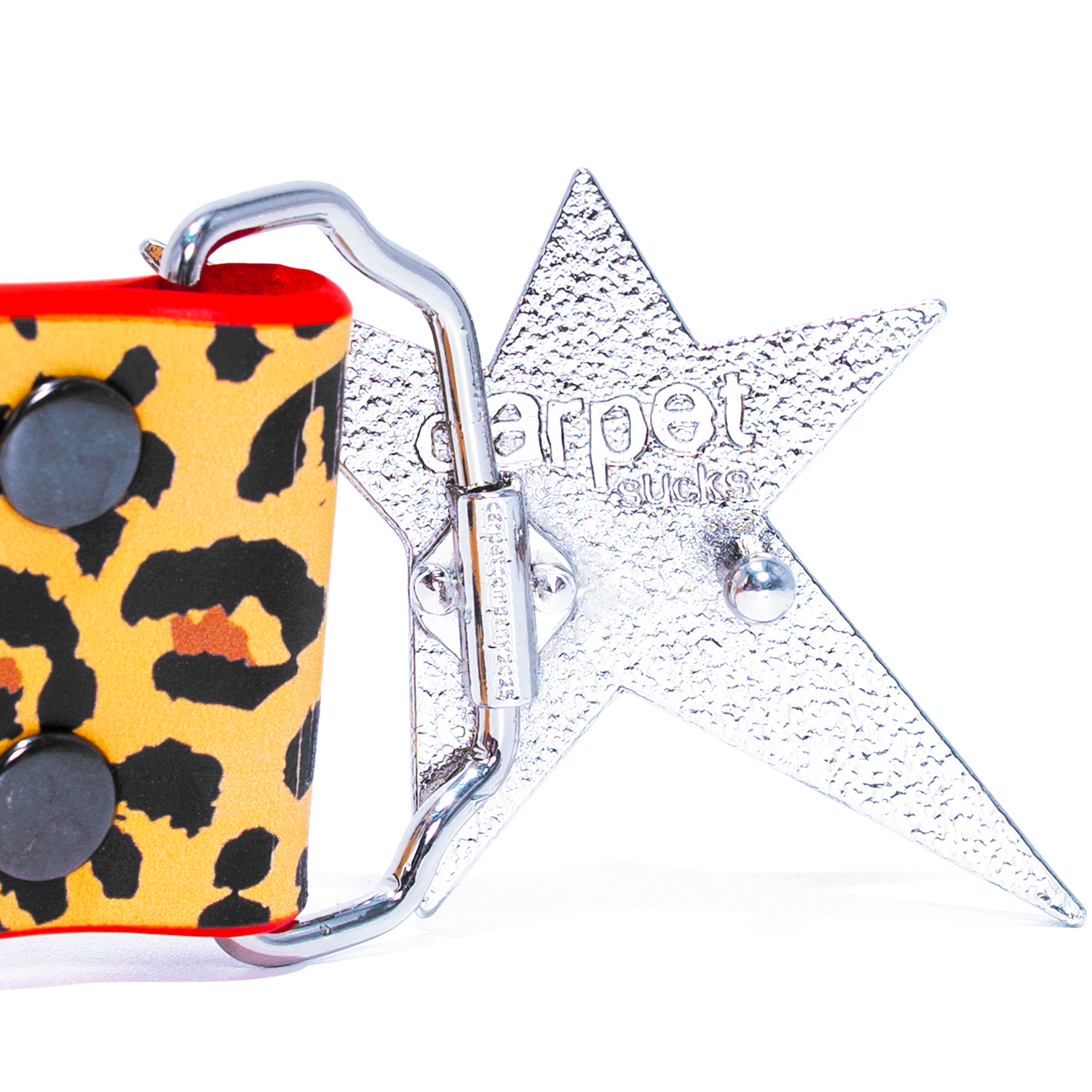 Leather Belt W / Buckle, cheetah