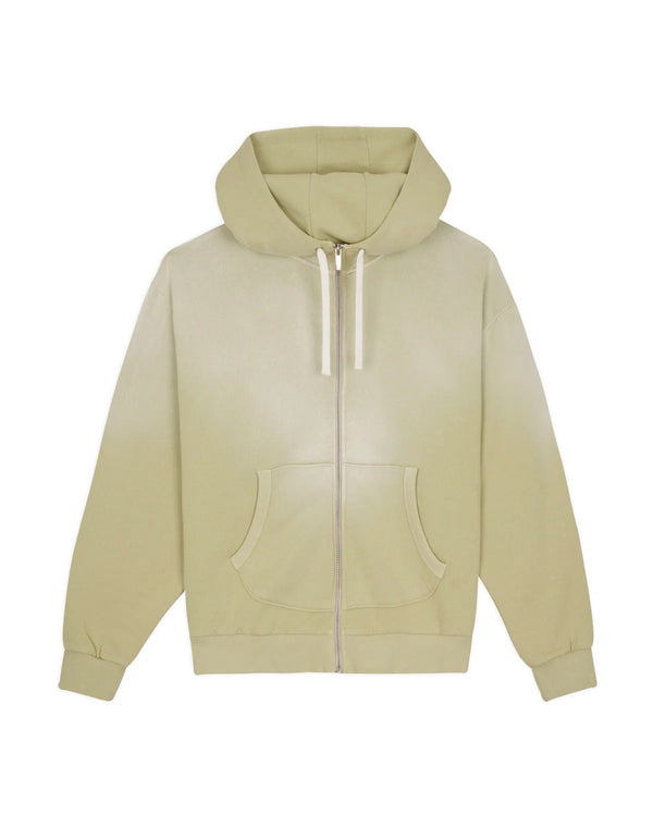 Brain Dead Padded Elbow Zip-Thru Pullover, Sand