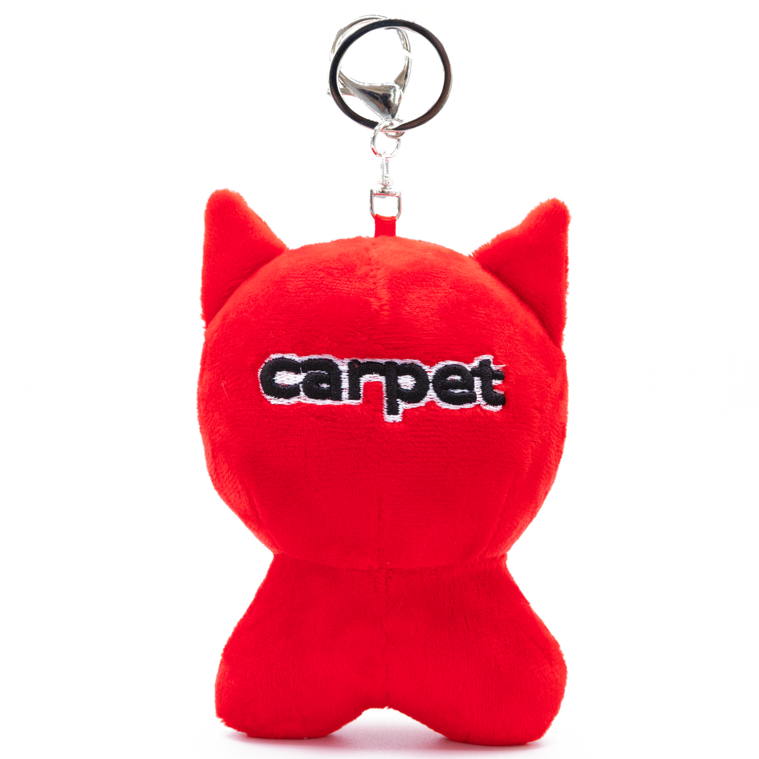 Cat Plushie Keychain, Red