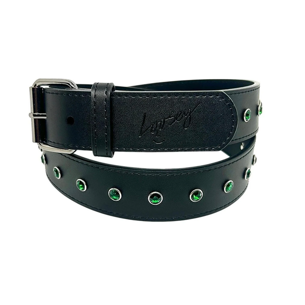 Loosey Black Rhinestone Belt