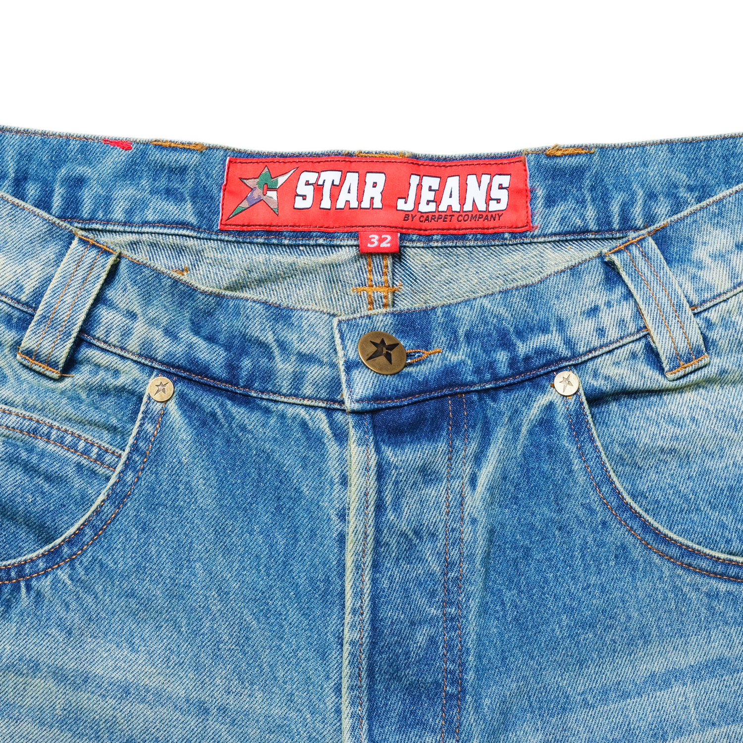 Faded C-Star Denim Shorts, Blue