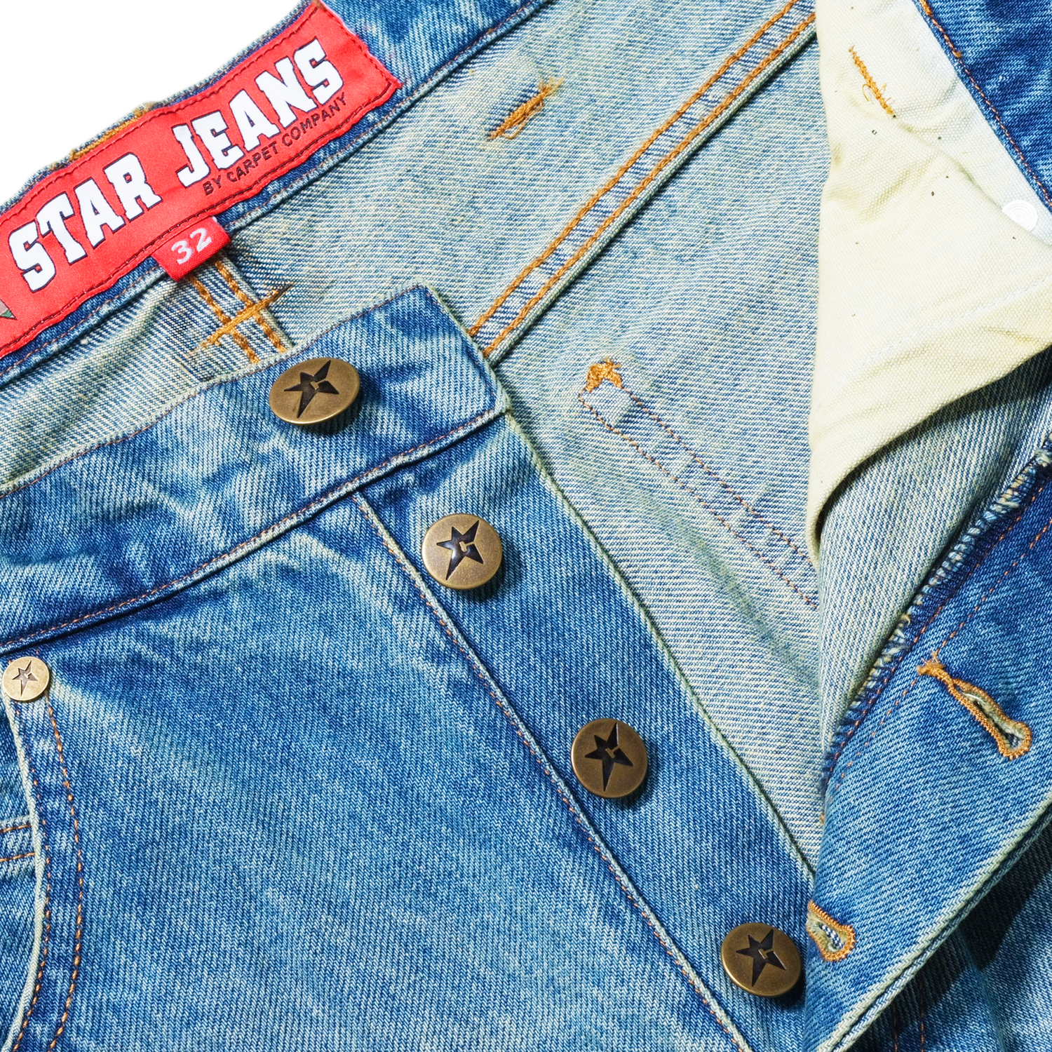 Faded C-Star Denim Shorts, Blue