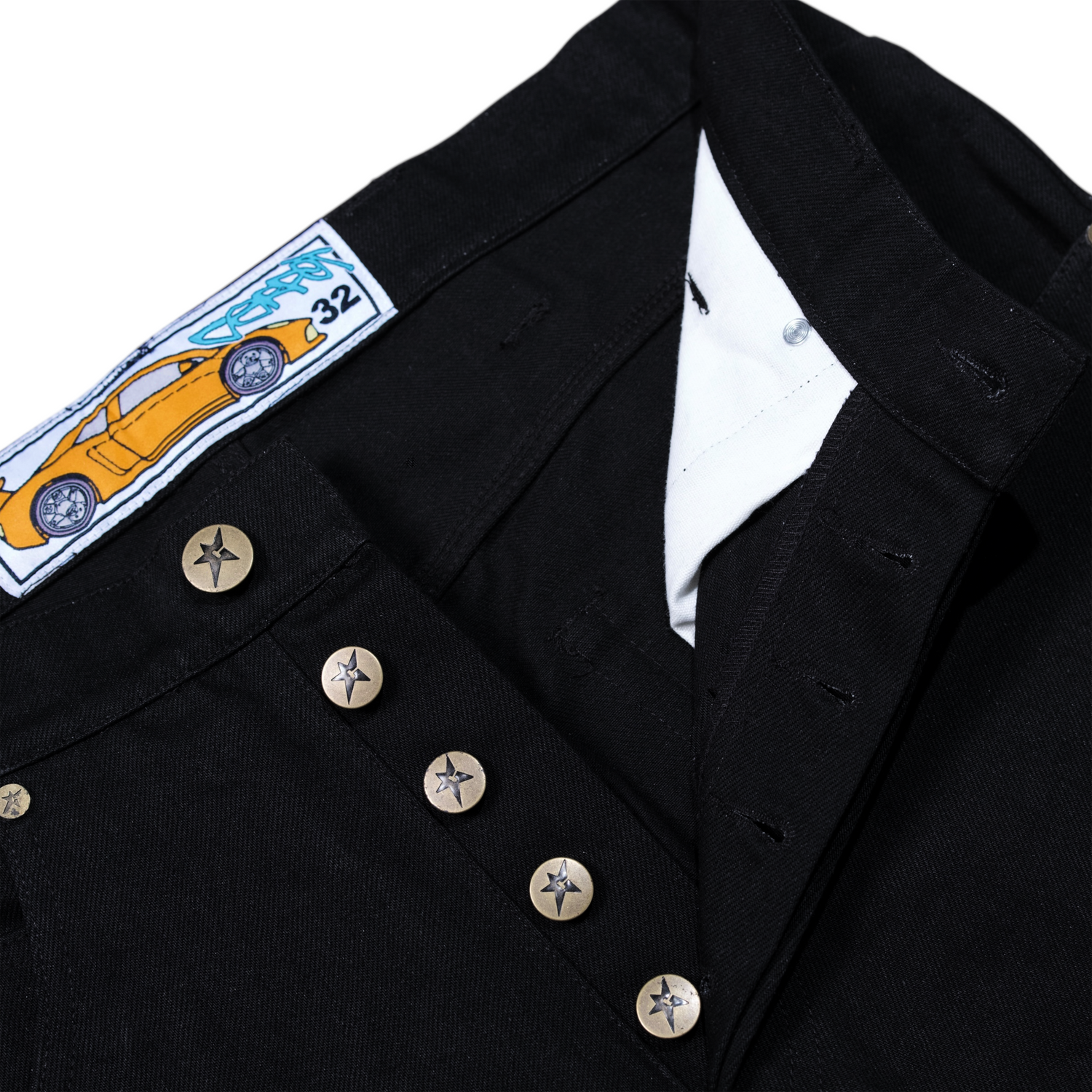 C-Star Flag Denim Jeans, Black