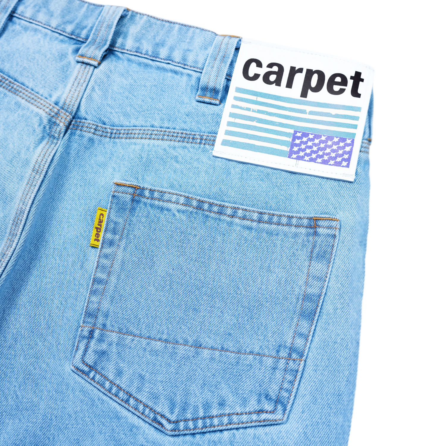 C-Star Flag Denim Jeans, Blue
