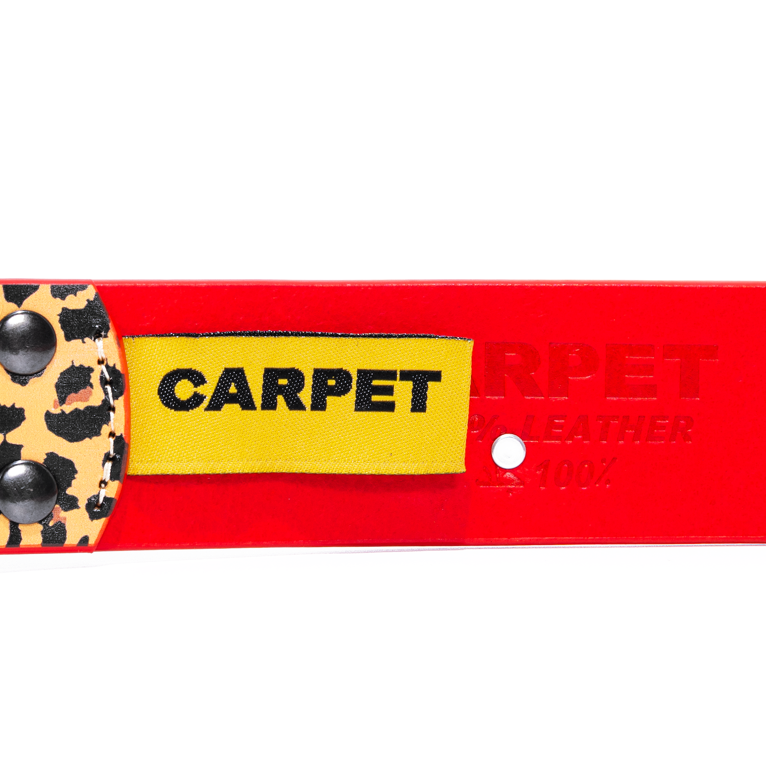 Leather Belt W / Buckle, cheetah