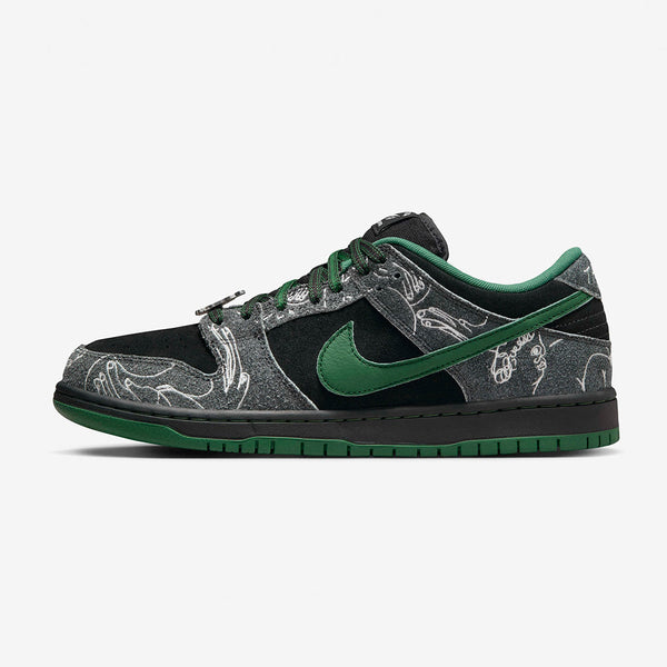 Nike SB Dunk Low QS ' Ultra Humanized ', Black / Gorge Green