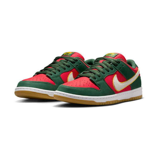 Nike SB Dunk Low Pro 'Seattle Supersonics', Fir / Fire Red
