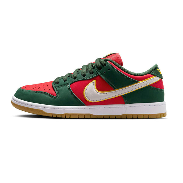 Nike SB Dunk Low Pro 'Seattle Supersonics', Fir / Fire Red