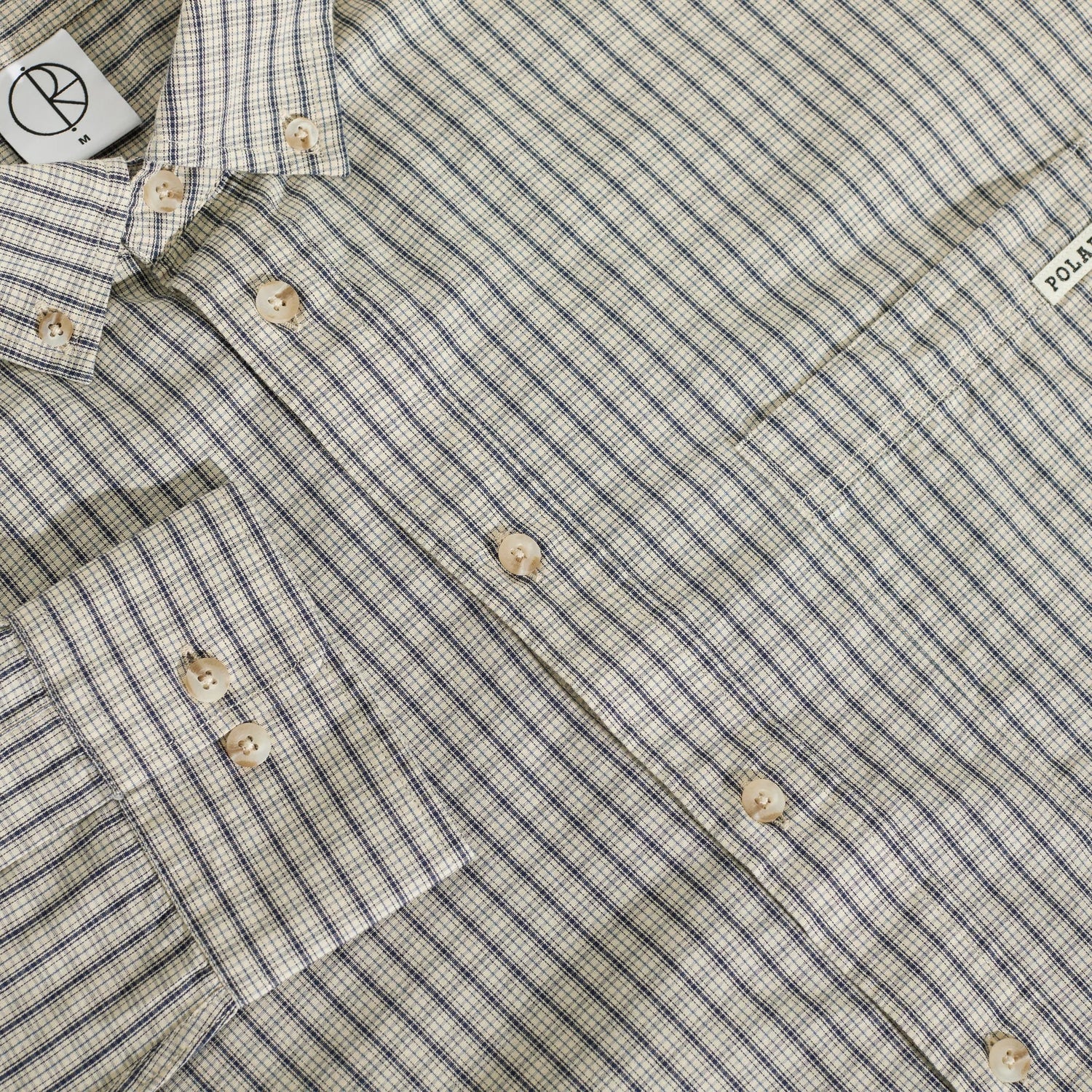 Ben Long Sleeve Shirt, Ivory Check
