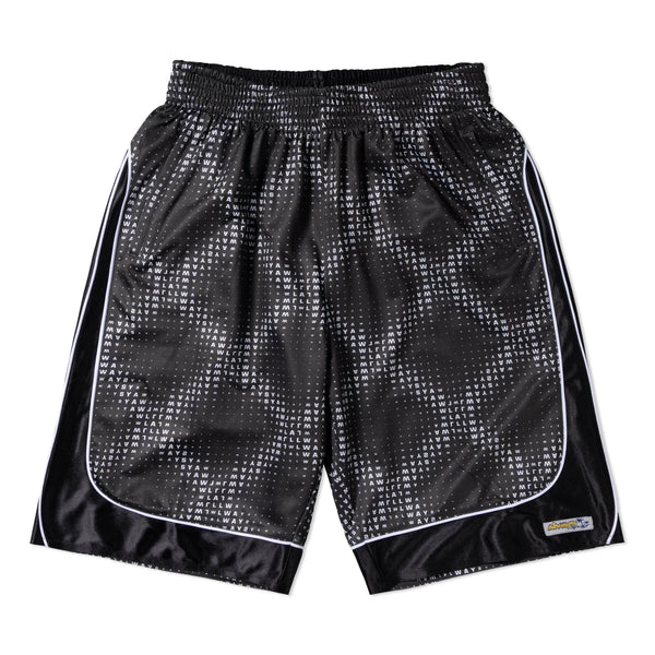 Always Do What You Should Do Cross Plaid Shorts, Grey / Black