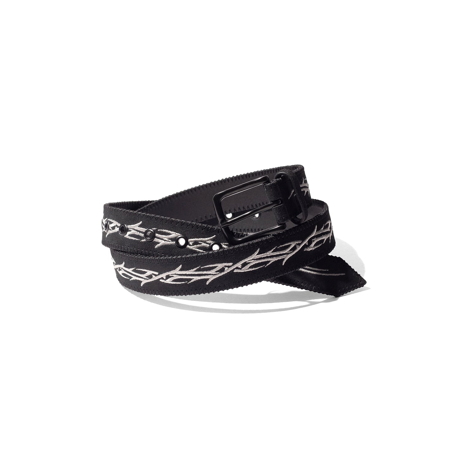 Suede Belt, Black
