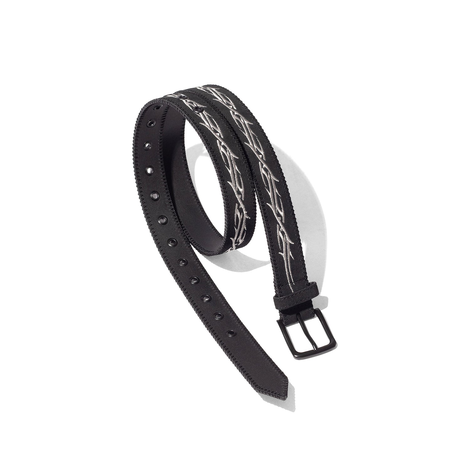 Suede Belt, Black