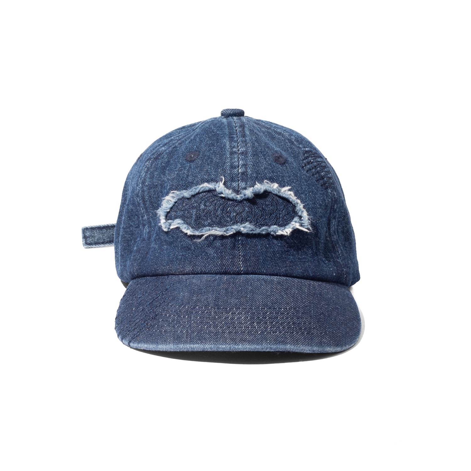 Applique Denim Cap, Blue