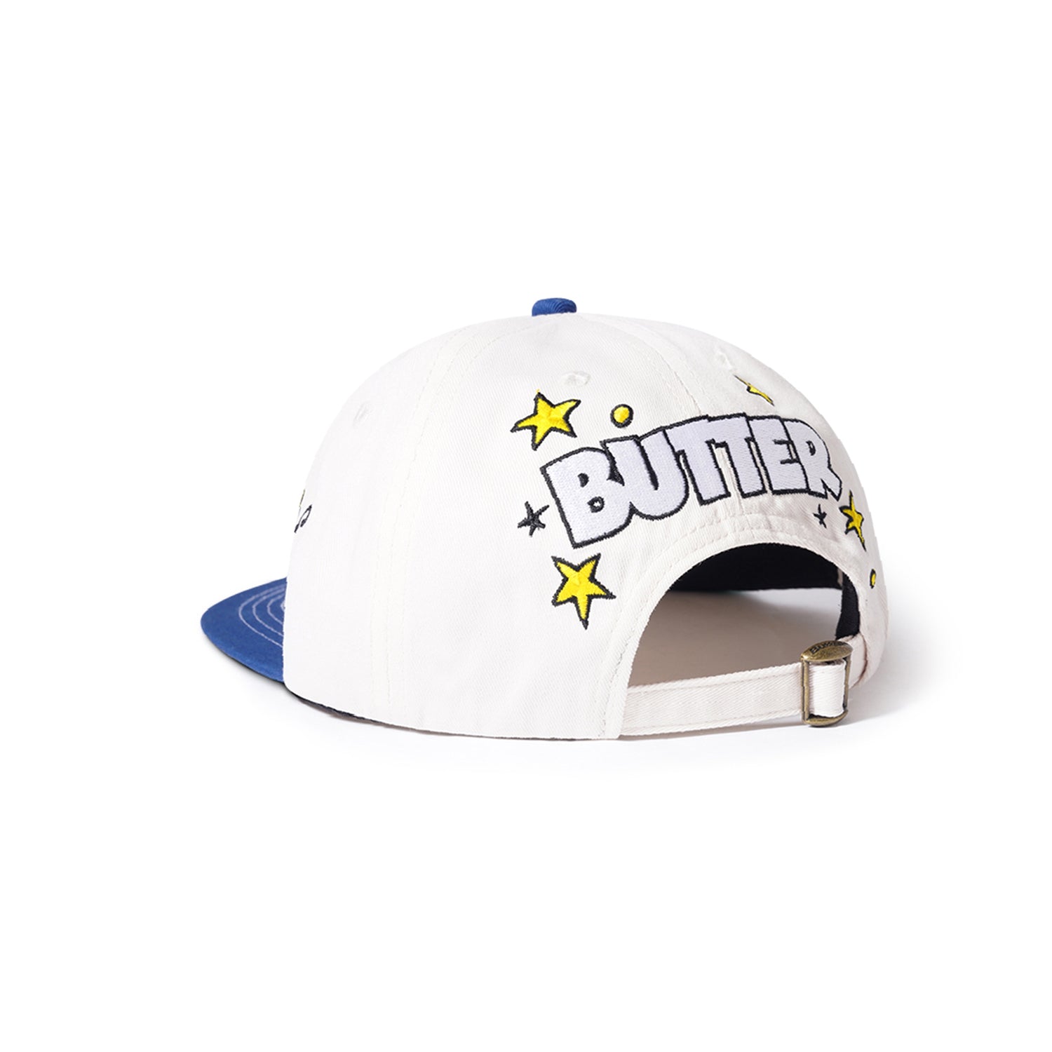 Band 6 Panel Cap, Cream / Royal