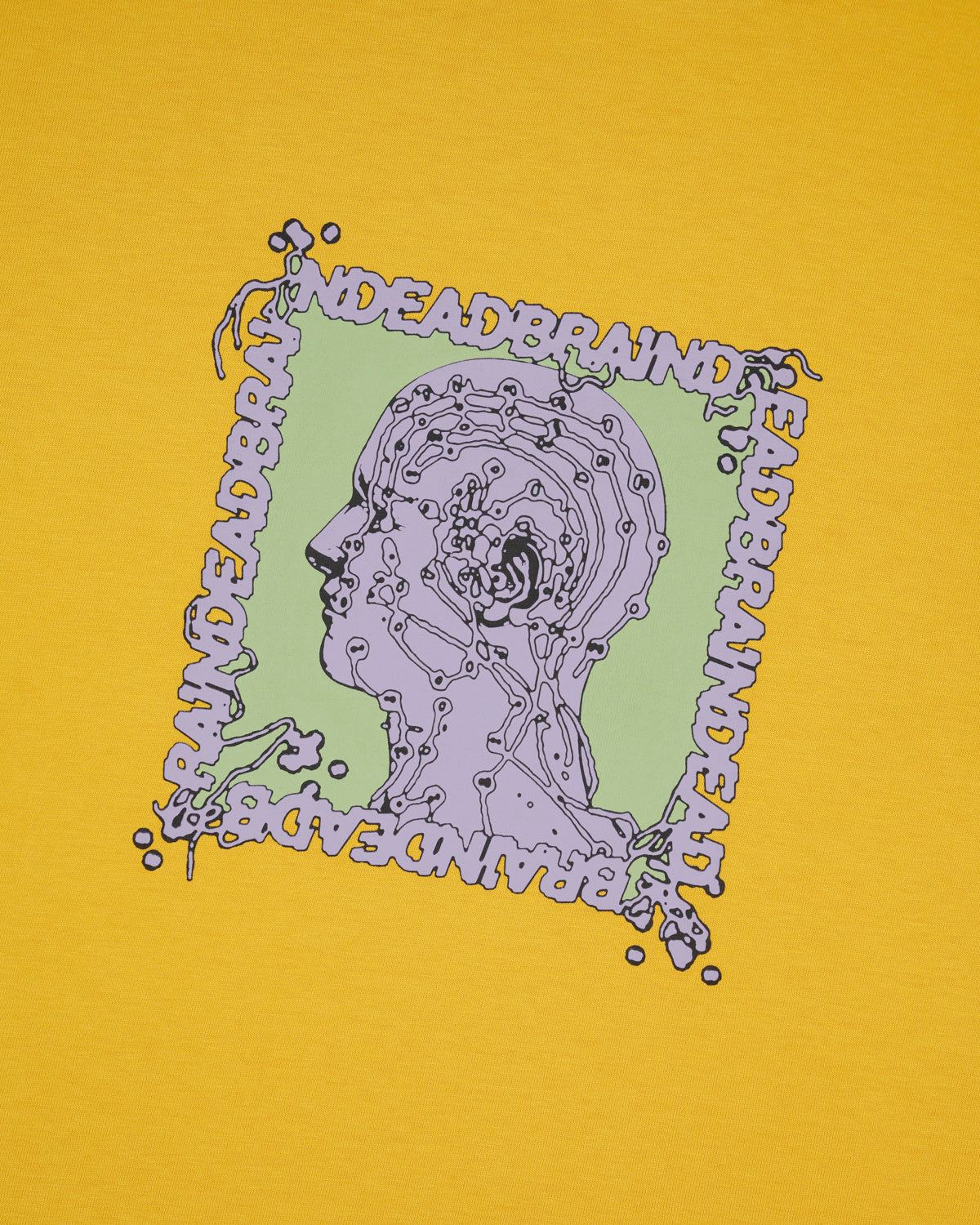 Brain Scanner L/S Tee, Mustard