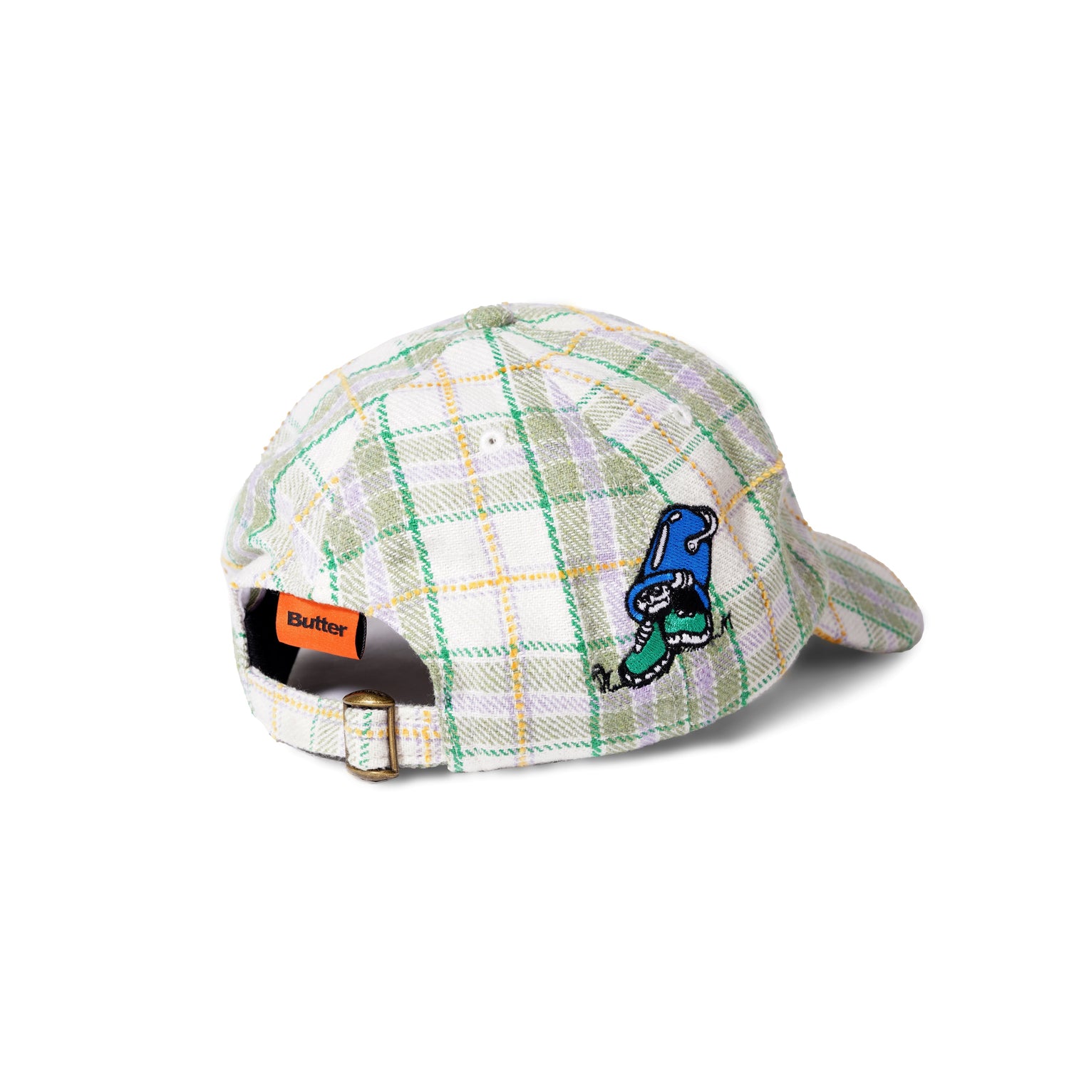 Bucket Plaid 6 Panel Cap, Sage
