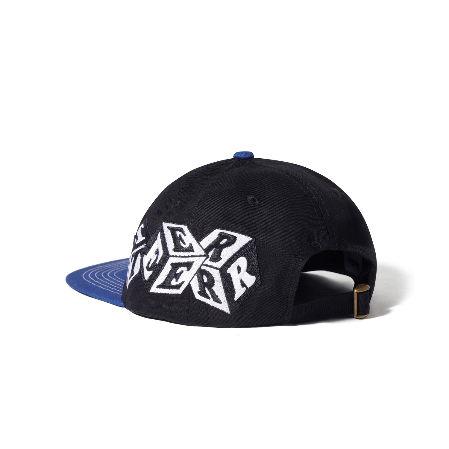 Cubes 6 Panel Hat, Black / Royal Blue