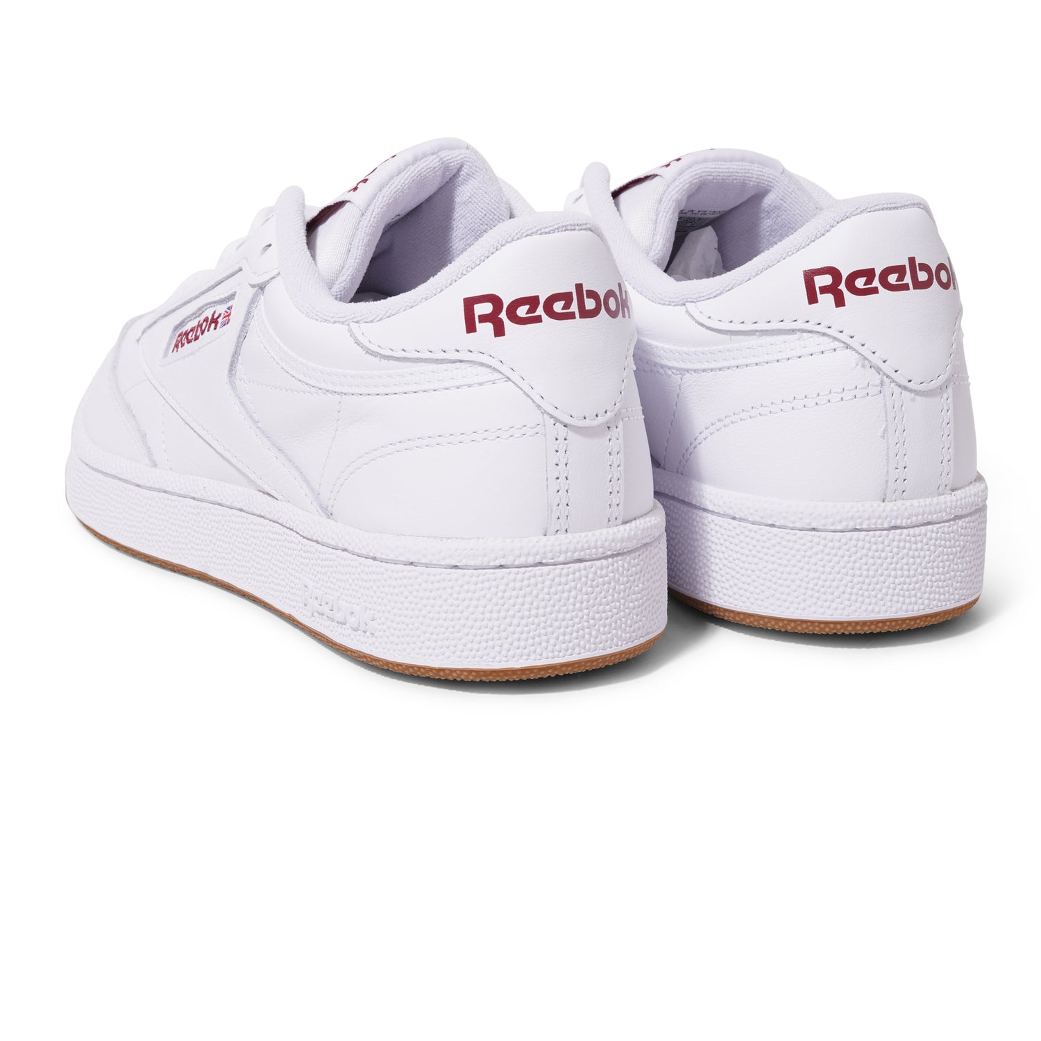 Club C 85, White / Burgundy