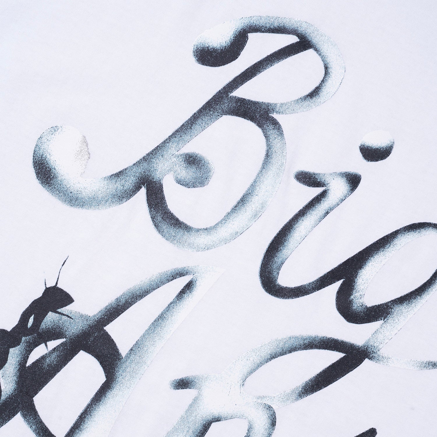 Script Tee, White