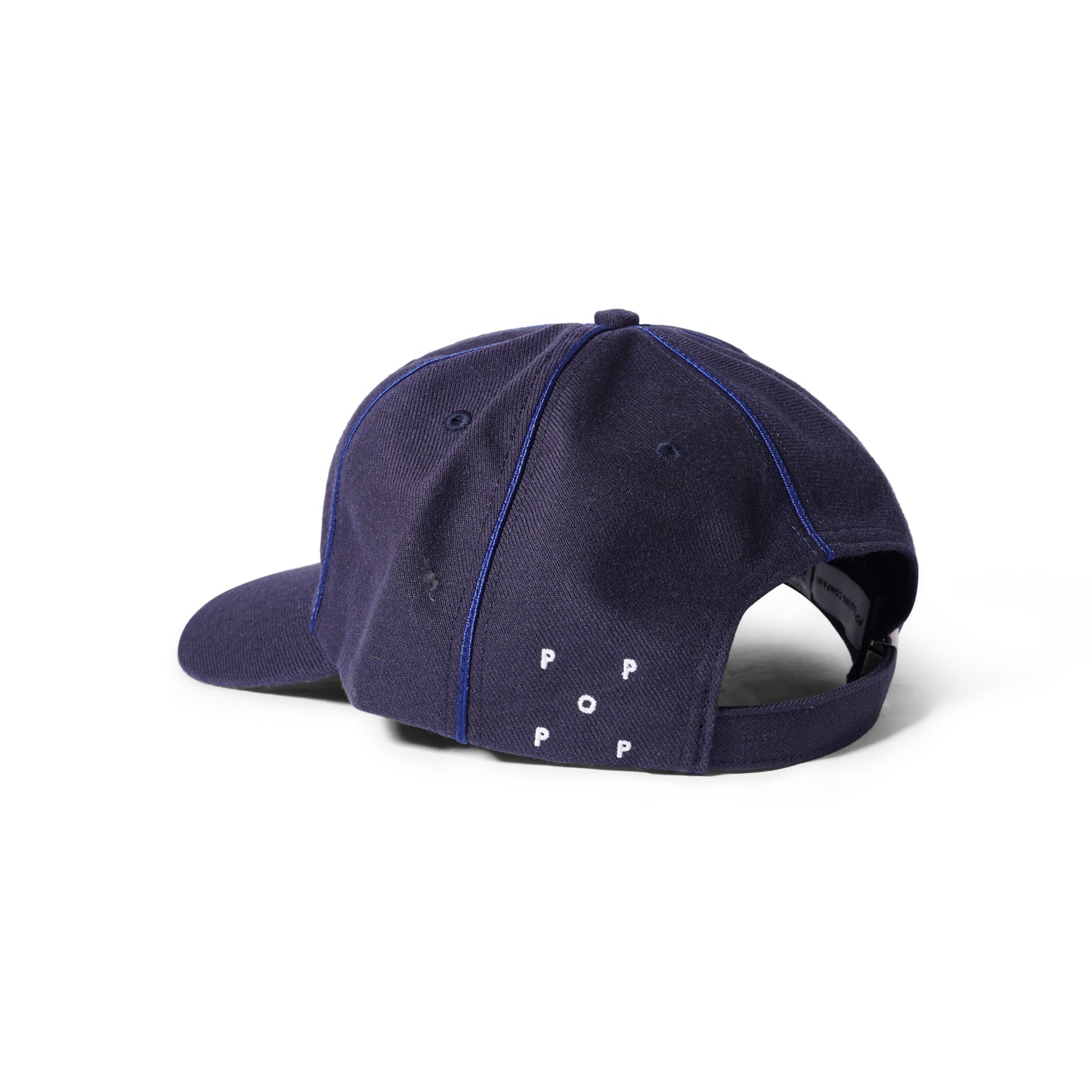 Floral Crest 6 Panel Cap, Navy