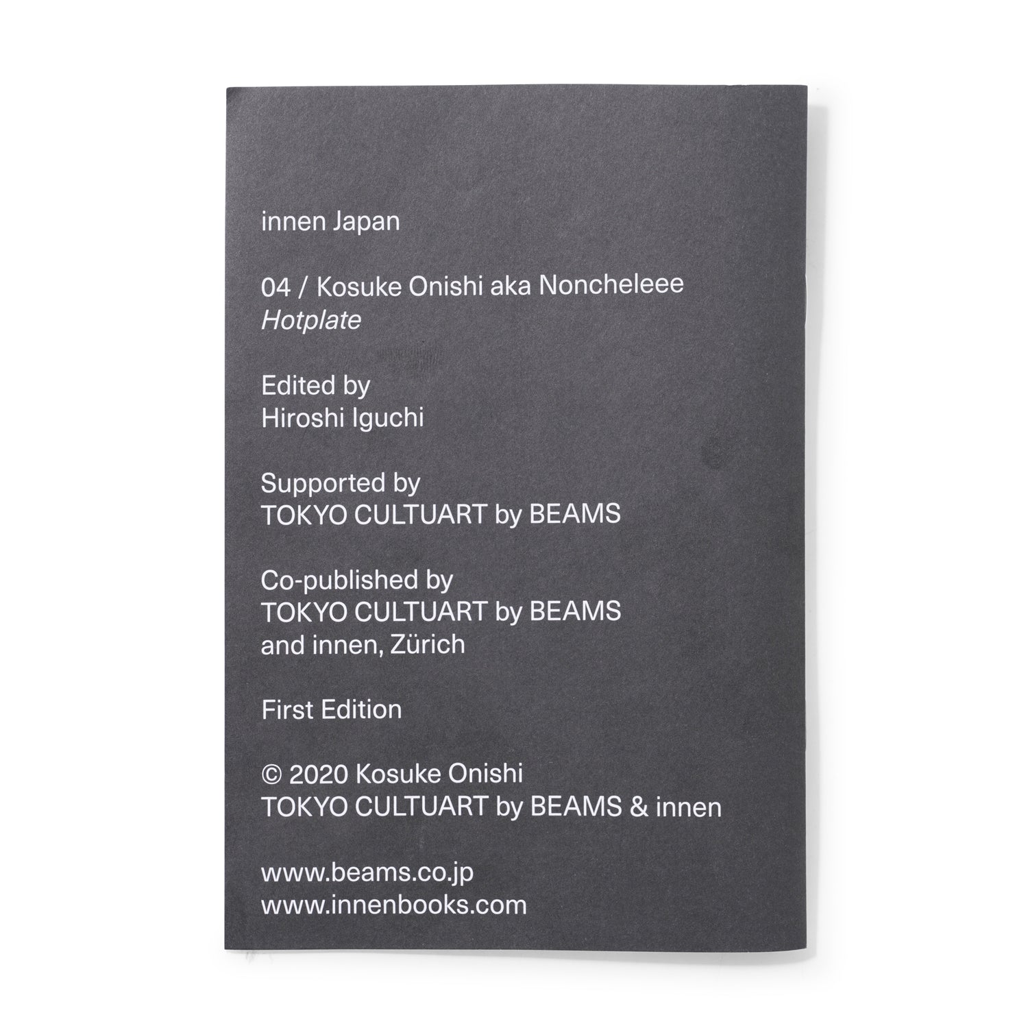 Kosuke Onishi 'Hotplate' Zine