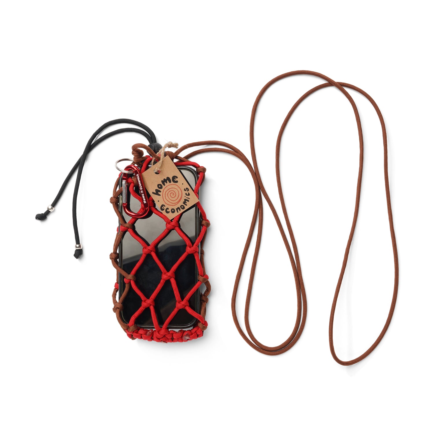 Mini Bag, Brown / Red / Black