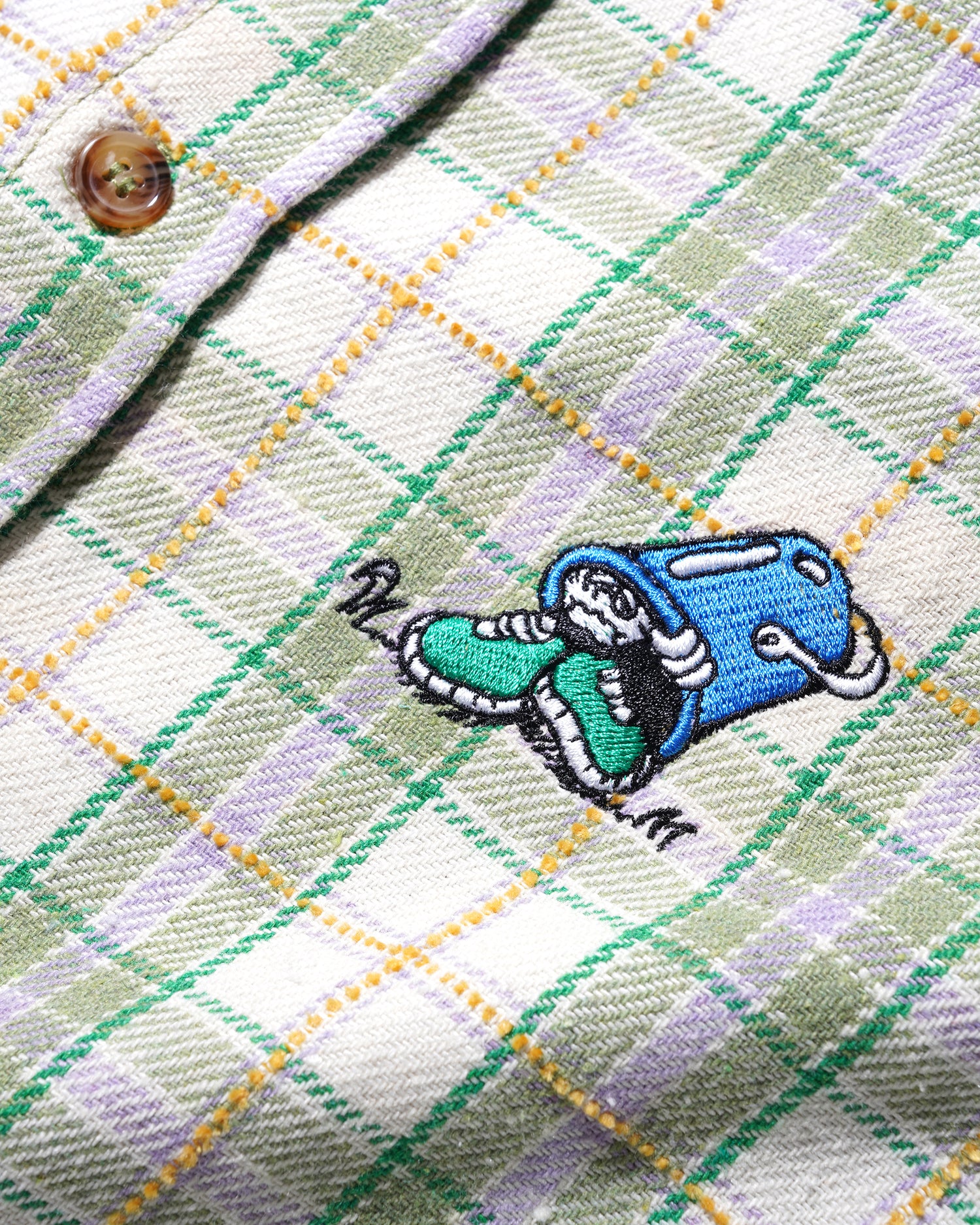 Bucket Plaid Shirt, Sage