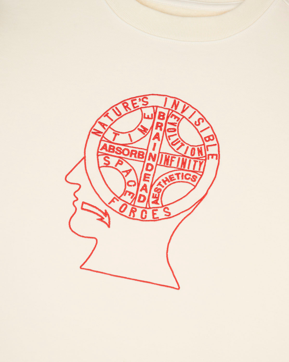 Invisible Forces Crewneck, Cream