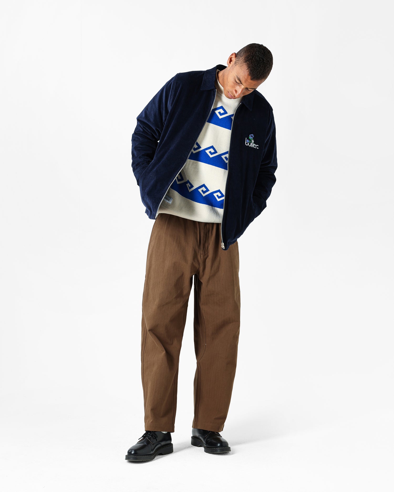 Waves Knit Sweater, Cream