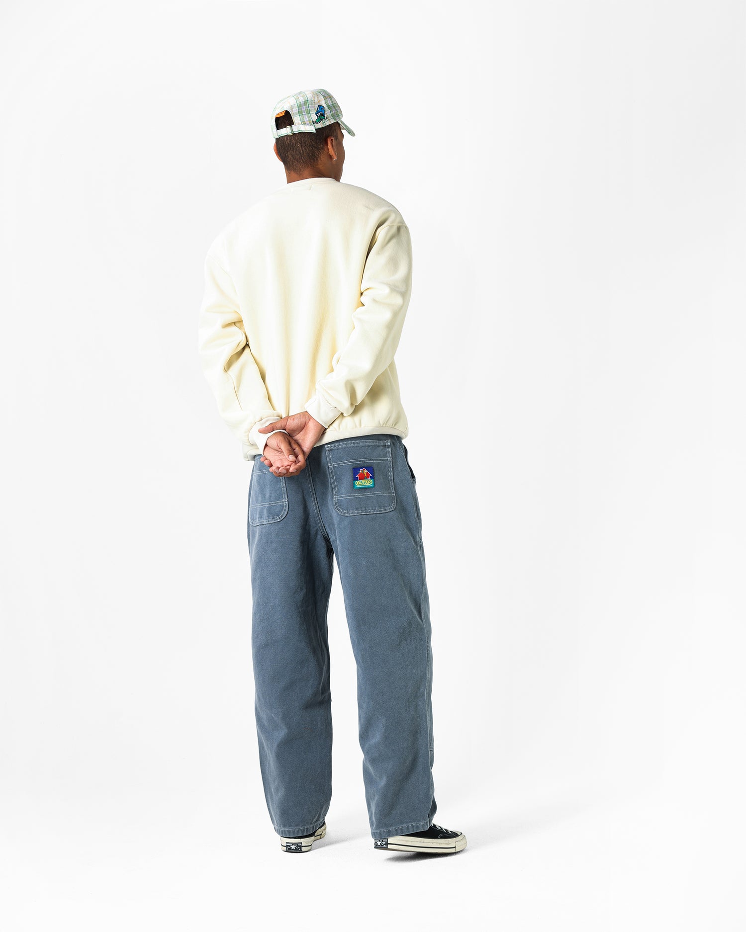 Bucket Plaid 6 Panel Cap, Sage