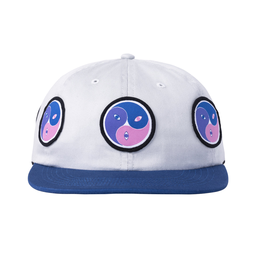 Three Way Patch Cap, Grey / Blue