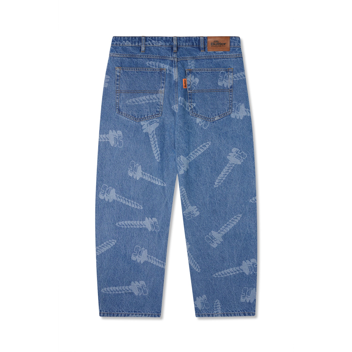 Screw Denim Jeans, Washed Indigo