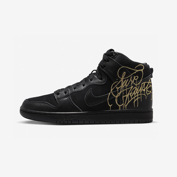 Nike SB Dunk High Pro 'Faust', Black / Gold