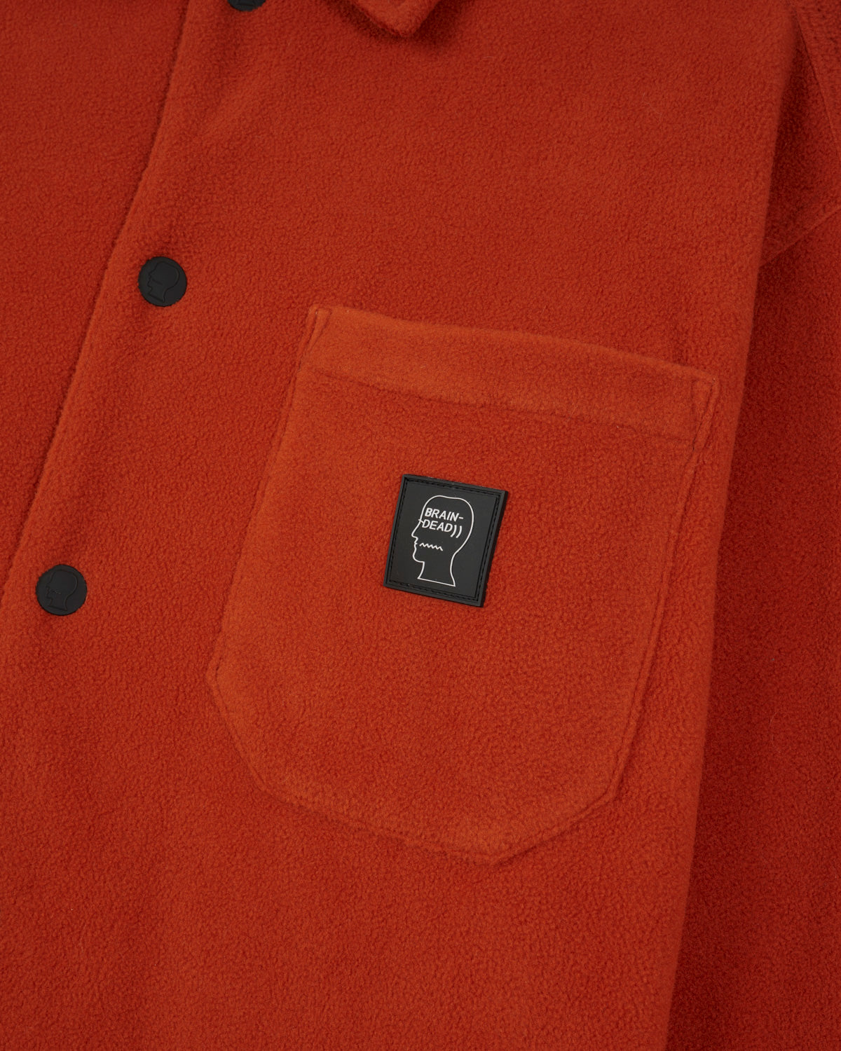 Polar Fleece Climber Shirt, Burnt Orange