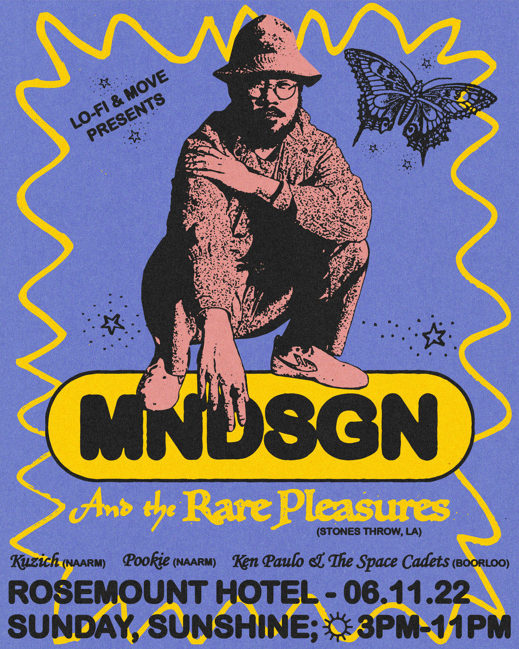 Lo-Fi & Move Party People present  MNDSGN & THE RARE PLEASURES - Live at the Rosemount Hotel.