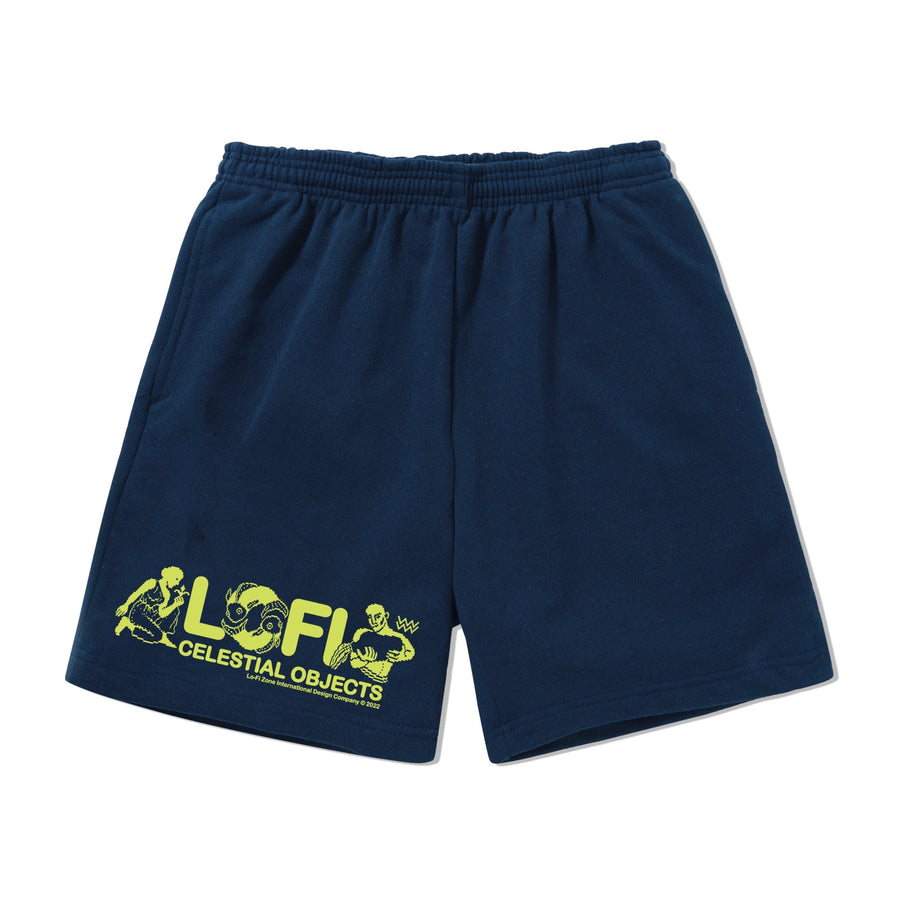 Celestrial Objects Fleece Shorts