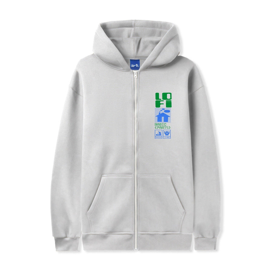 Basic Parts Zip Thru Pullover Hood