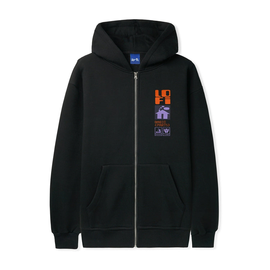 Basic Parts Zip Thru Pullover Hood