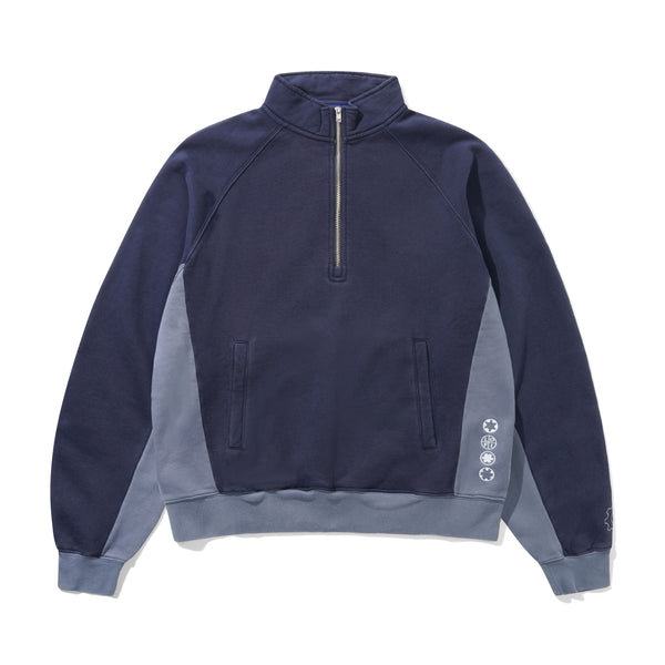 Cassette 1:4 Zip Pullover Navy
