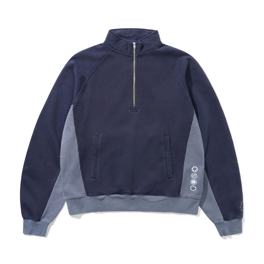 Cassette 1:4 Zip Pullover Navy