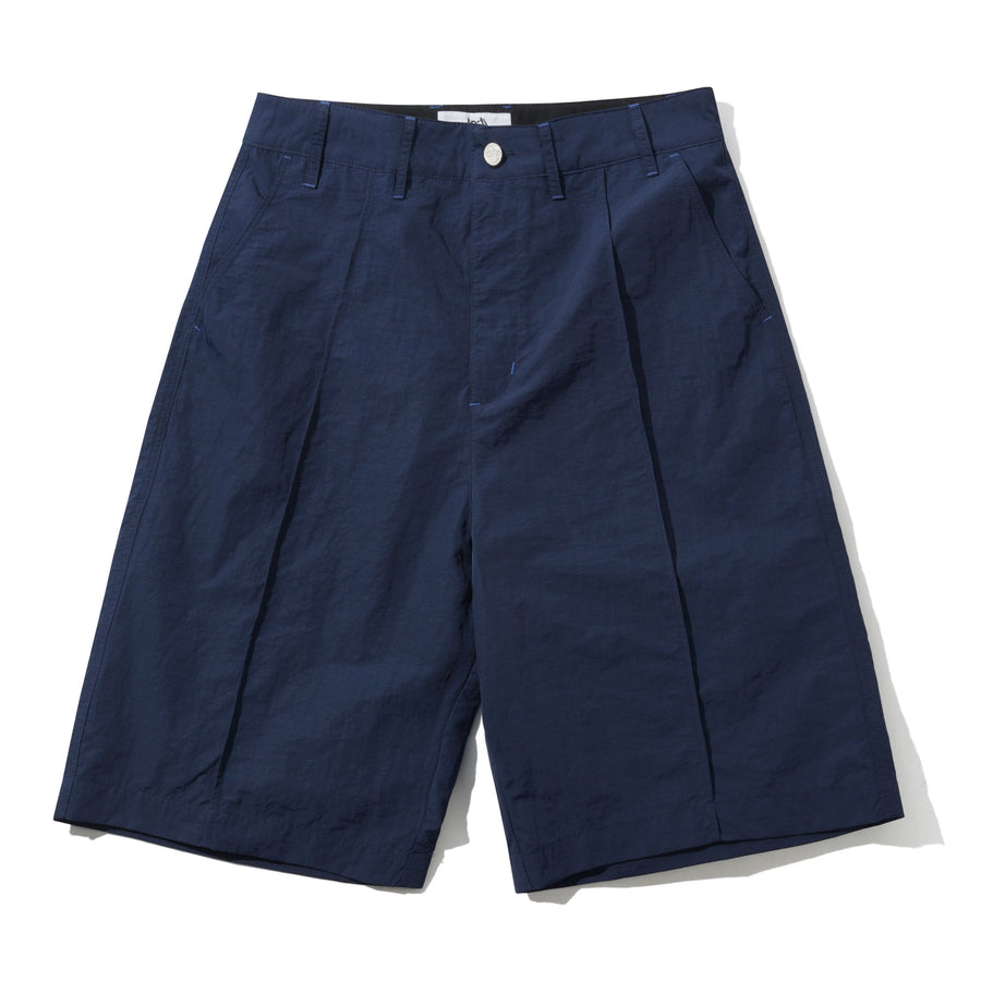 Nylon Ripstop Pleated Shorts