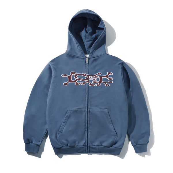 Spill Zip-Thru Hood Washed Steel