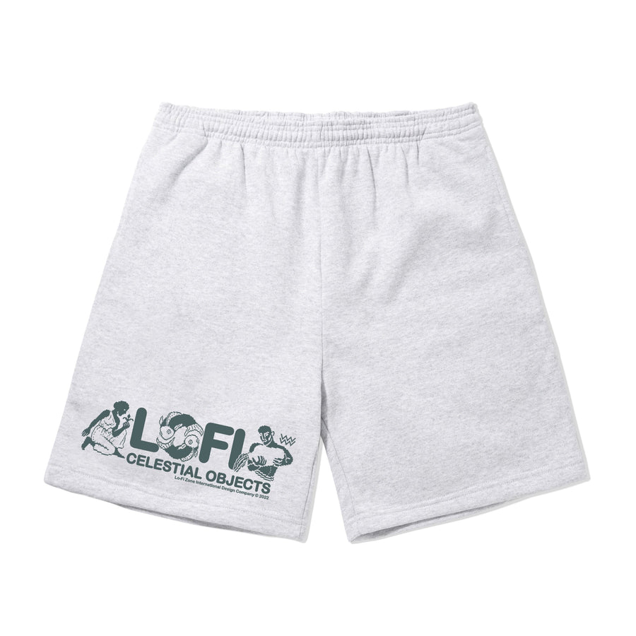 Celestrial Objects Fleece Shorts