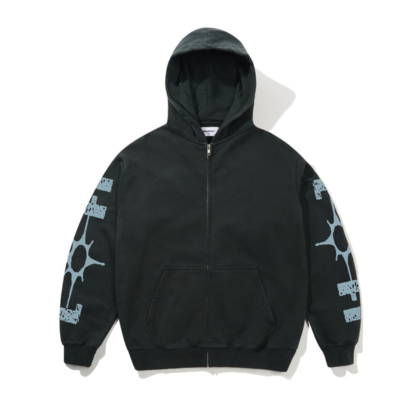 Hitmark Zip-Thru Hood Washed Black