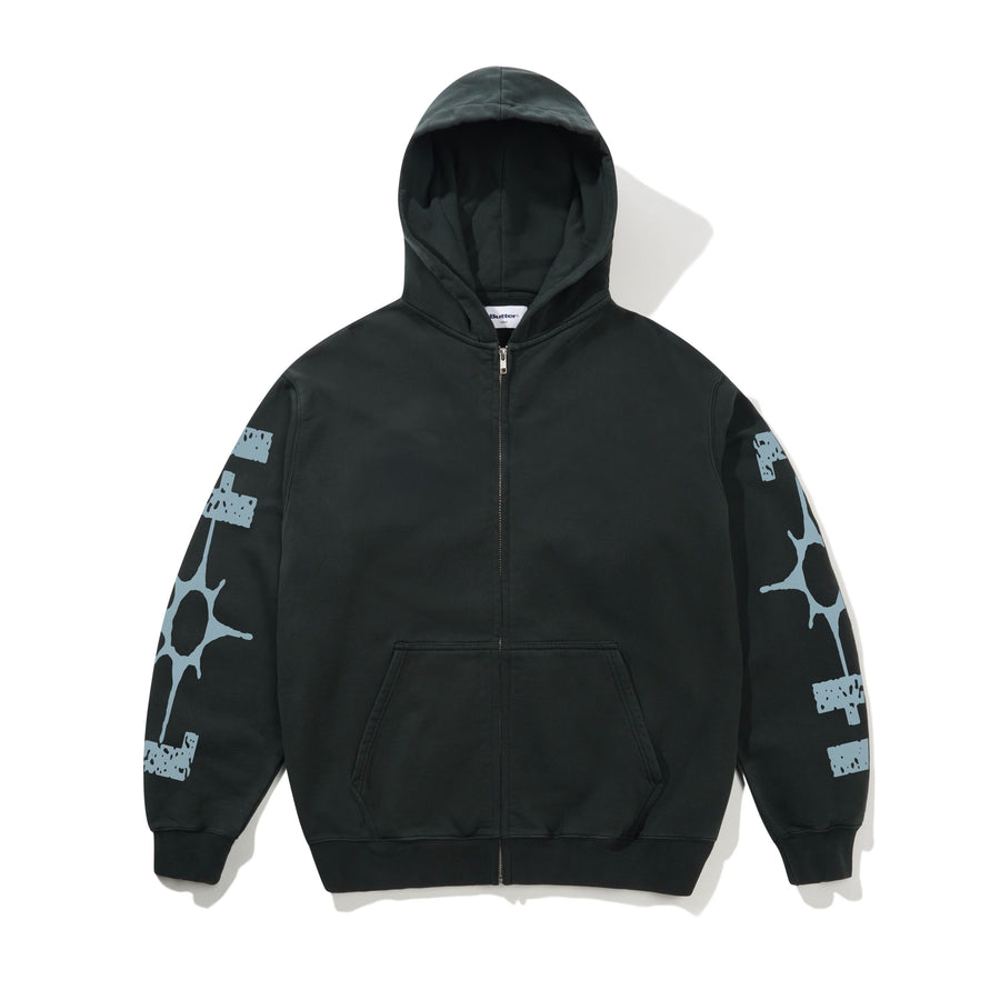 Hitmark Zip-Thru Hood Washed Black